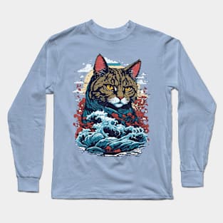 Cat illustration Long Sleeve T-Shirt